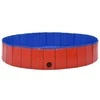 Sulankstomas baseinas šunims, raudonos spalvos, 160x30cm, PVC