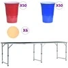 Sulankstomas Beer Pong žaidimo stalas, 240cm
