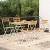 Lauko baldų komplektas Sulankstomas bistro komplektas, 5 dalių, akacija ir plienas