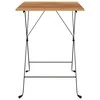 Sulankstomas bistro stalas, 55x54x71cm, tikmedis ir plienas