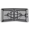 Sulankstomas sodo stalas, baltos spalvos, 122cm, HDPE