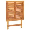 Sulankstomas sodo stalas, 70x70x75cm, akacijos medienos masyvas