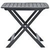 Sulankstomas sodo stalas, antracito, 79x72x70cm, plastikas