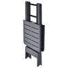 Sulankstomas sodo stalas, antracito, 79x72x70cm, plastikas