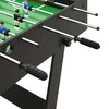 Sulankstomas stalo futbolo stalas, 121x61x80cm, juodas