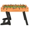 Sulankstomas stalo futbolo stalas, 121x61x80cm, šviesiai rudas