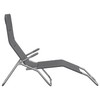 Sofa Sulankstomi saulės gultai, 2vnt., pilki, tekstilenas ir plienas