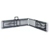 Sulankstomi sodo suoliukai, 2vnt., baltos spalvos, 180cm, HDPE