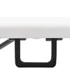 Sulankstomi sodo suoliukai, 2vnt., baltos spalvos, 180cm, HDPE