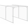 Šuns narvas su stogu, antracito, 117x405x123cm, plienas