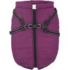 Šunų kailis su diržais, atsparus vandeniui, violetinis, 6XL