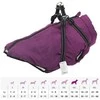 Šunų kailis su diržais, atsparus vandeniui, violetinis, 4XL