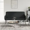 Sofa Suoliukas, juodos spalvos, 110x76x80cm, dirbtinė oda