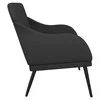 Sofa Suoliukas, juodos spalvos, 110x76x80cm, dirbtinė oda