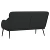 Sofa Suoliukas, juodos spalvos, 110x76x80cm, dirbtinė oda