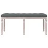 Suoliukas, tamsiai pilkos spalvos, 110x40x49cm, audinys