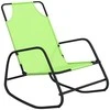 Sofa Supami saulės gultai, 2vnt., žali, plienas ir tekstilenas