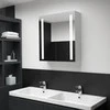 Veidrodinė vonios spintelė su LED apšvietimu, 60x14x62cm