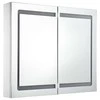 Veidrodinė vonios spintelė su LED apšvietimu, 80x12,2x68cm