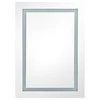 Veidrodinė vonios spintelė su LED, juoda, 50x13x70cm, blizgi