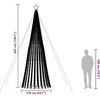 LED Kalėdų eglutė 1028 LEDs Šilta Balta 403 cm