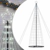 LED Kalėdų eglutė 1534 LEDs Šaltai Balta 500 cm