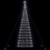LED Kalėdų eglutė 1534 LEDs Šaltai Balta 500 cm