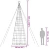 LED Kalėdų eglutė 1534 LEDs Šilta Balta 500 cm