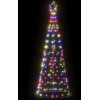 LED Kalėdų eglutė 200 LED Spalvingi 180 cm