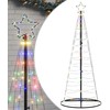 LED Kalėdų eglutė 200 LED Spalvingi 180 cm