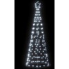 LED Kalėdų eglutė 200 LEDs Šalta Balta 180 cm