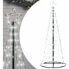 LED Kalėdų eglutė 200 LEDs Šalta Balta 180 cm