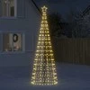 Šviečianti Kalėdų eglutė, 300cm, 570 šiltų LED, kūgio formos