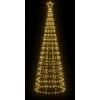 Šviečianti Kalėdų eglutė, 300cm, 570 šiltų LED, kūgio formos