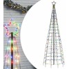 Šviečianti Kalėdų eglutė, 300cm, 570 spalvotų LED, kūgio formos