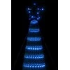 Šviečianti Kalėdų eglutė, 300cm, 688 mėlynos LED, kūgio formos