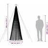 Šviečianti Kalėdų eglutė, 300cm, 688 šaltos LED, kūgio formos