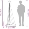 LED Kalėdų eglutė 339 LED Spalvingi 187 cm