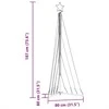 LED Kalėdų eglutė 339 LED Šiltai Balta 187 cm