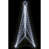 LED Kalėdų eglutė 363 LEDs Šalta Balta 182 cm