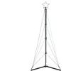 LED Kalėdų eglutė 363 LEDs Šalta Balta 182 cm