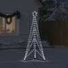 LED Kalėdų eglutė 363 LEDs Šalta Balta 182 cm