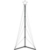 LED Kalėdų eglutė 363 LEDs Šalta Balta 182 cm