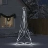 LED Kalėdų eglutė 483 LED Šalta Balta 240 cm