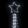 LED Kalėdų eglutė 495 LED Šaltai Balta 300,5 cm