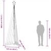 LED Kalėdų eglutė 495 LED Šaltai Balta 300,5 cm