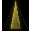 Šviečianti Kalėdų eglutė, 500cm, 1544 šiltos LED, kūgio formos