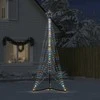 LED Kalėdų eglutė 525 LED Spalvingi 302 cm