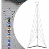 LED Kalėdų eglutė 525 LED Spalvingi 302 cm