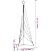 LED Kalėdų eglutė 525 LED Mėlyna 302 cm